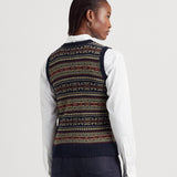 Lauren Ralph Lauren Fair Isle V-Neck Sleeveless Jumper