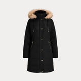 Lauren Ralph Lauren Faux-Fur-Trim Hooded Down Coat In Black
