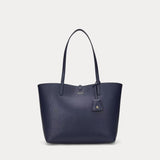 Lauren Ralph Lauren Faux-Leather Large Reversible Tote Bag In Refined Navy