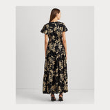 Lauren Ralph Lauren Floral Cotton Voile Tiered Maxidress