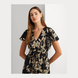 Lauren Ralph Lauren Floral Cotton Voile Tiered Maxidress