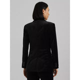 Lauren Ralph Lauren Gilmore Velvet Blazer in Black