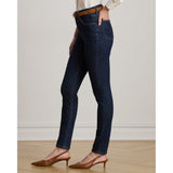 Lauren Ralph Lauren High-Rise Skinny Ankle Jean In Rinse Wash
