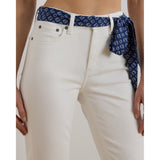 Lauren Ralph Lauren High-Rise Straight Ankle Jean in White Wash