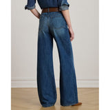 Lauren Ralph Lauren High-Rise Wide-Leg Jean In Atecco Wash