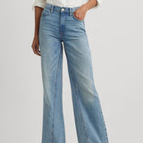 Lauren Ralph Lauren High-Rise Wide-Leg Jean In Palais Wash