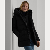 Lauren Ralph Lauren Insulated Hooded Down Coat in Black
