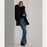 Lauren Ralph Lauren Insulated Hooded Down Coat in Black