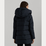 Lauren Ralph Lauren Insulated Hooded Down Coat in Dark Navy