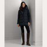 Lauren Ralph Lauren Insulated Hooded Down Coat in Dark Navy