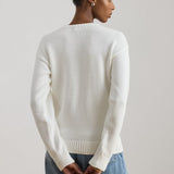 Lauren Ralph Lauren Intarsia-Knit Golden Retriever Jumper in White Multi