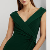 Lauren Ralph Lauren Jersey Off-the-Shoulder Gown