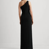 Lauren Ralph Lauren Jersey One-Shoulder Gown