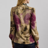 Lauren Ralph Lauren Klaryce Floral Top In Tan/Multi