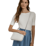 Lauren Ralph Lauren Landyn Medium Crossbody In Soft White