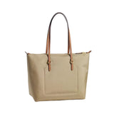 Lauren Ralph Lauren Large Nylon Keaton Tote Bag In Clay