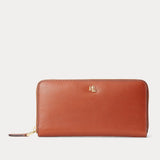 Lauren Ralph Lauren Leather Continental Wallet Tan