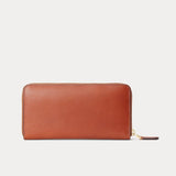 Lauren Ralph Lauren Leather Continental Wallet Tan