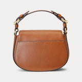 Lauren Ralph Lauren Leather Medium Tanner Crossbody Bag In Tan