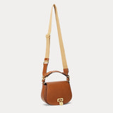 Lauren Ralph Lauren Leather Medium Tanner Crossbody Bag In Tan