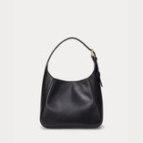 Lauren Ralph Lauren Leather Small Tanner Shoulder Bag in Black