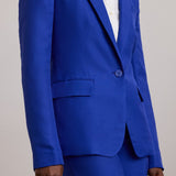Lauren Ralph Lauren Linen-Blend Twill Blazer In New Sapphire