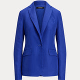 Lauren Ralph Lauren Linen-Blend Twill Blazer In New Sapphire