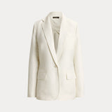 Lauren Ralph Lauren Linen-Blend Twill Blazer In White