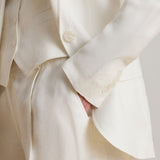 Lauren Ralph Lauren Linen-Blend Twill Blazer In White