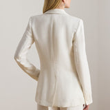 Lauren Ralph Lauren Linen-Blend Twill Blazer In White