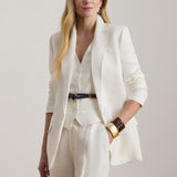 Lauren Ralph Lauren Linen-Blend Twill Blazer In White