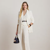Lauren Ralph Lauren Linen-Blend Twill Blazer In White