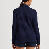 Lauren Ralph Lauren Linen-Cotton Cable-Knit Cardigan