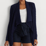 Lauren Ralph Lauren Linen-Cotton Cable-Knit Cardigan