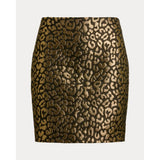 Lauren Ralph Lauren Metallic Ocelot Pencil Miniskirt