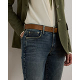 Lauren Ralph Lauren Mid-Rise Straight Ankle Jean In Haze Wash