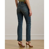 Lauren Ralph Lauren Mid-Rise Straight Ankle Jean In Haze Wash