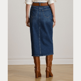 Lauren Ralph Lauren midi-length pencil Skirt In Atecco Wash