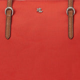 Lauren Ralph Lauren Nylon Medium Keaton Tote Bag In Bright Vermillion
