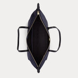 Lauren Ralph Lauren Nylon Medium Keaton Tote Bag In French Navy