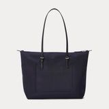 Lauren Ralph Lauren Nylon Medium Keaton Tote Bag In French Navy