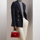 Lauren Ralph Lauren Patent Leather Small Farrah Satchel In Festive Red