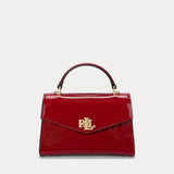 Lauren Ralph Lauren Patent Leather Small Farrah Satchel In Festive Red