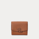 Lauren Ralph Lauren Pebbled Small Cameryn Flap Wallet in Lauren Tan