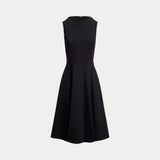 Lauren Ralph Lauren Ponte Sleeveless Dress In Black