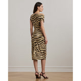 Lauren Ralph Lauren Print Buckle-Trim Off-the-Shoulder Dress
