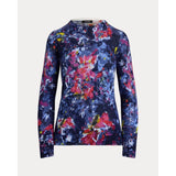 Lauren Ralph Lauren Print Cotton-Blend Jumper In Blue Multi