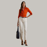 Lauren Ralph Lauren Relaxed Fit Linen Shirt In Orange Lily