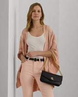 Lauren Ralph Lauren Sawyer Medium Shoulder Bag in Black