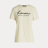 Lauren Ralph Lauren Sequinned Logo Jersey Tee